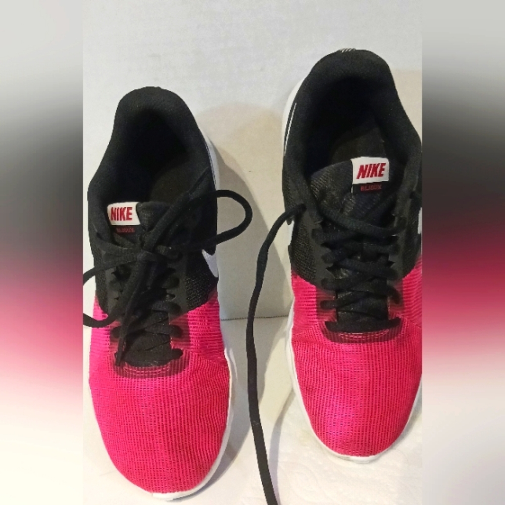 Nike Flex Bijou Girls Sneakers‎ 5.5Y. Pink & Black